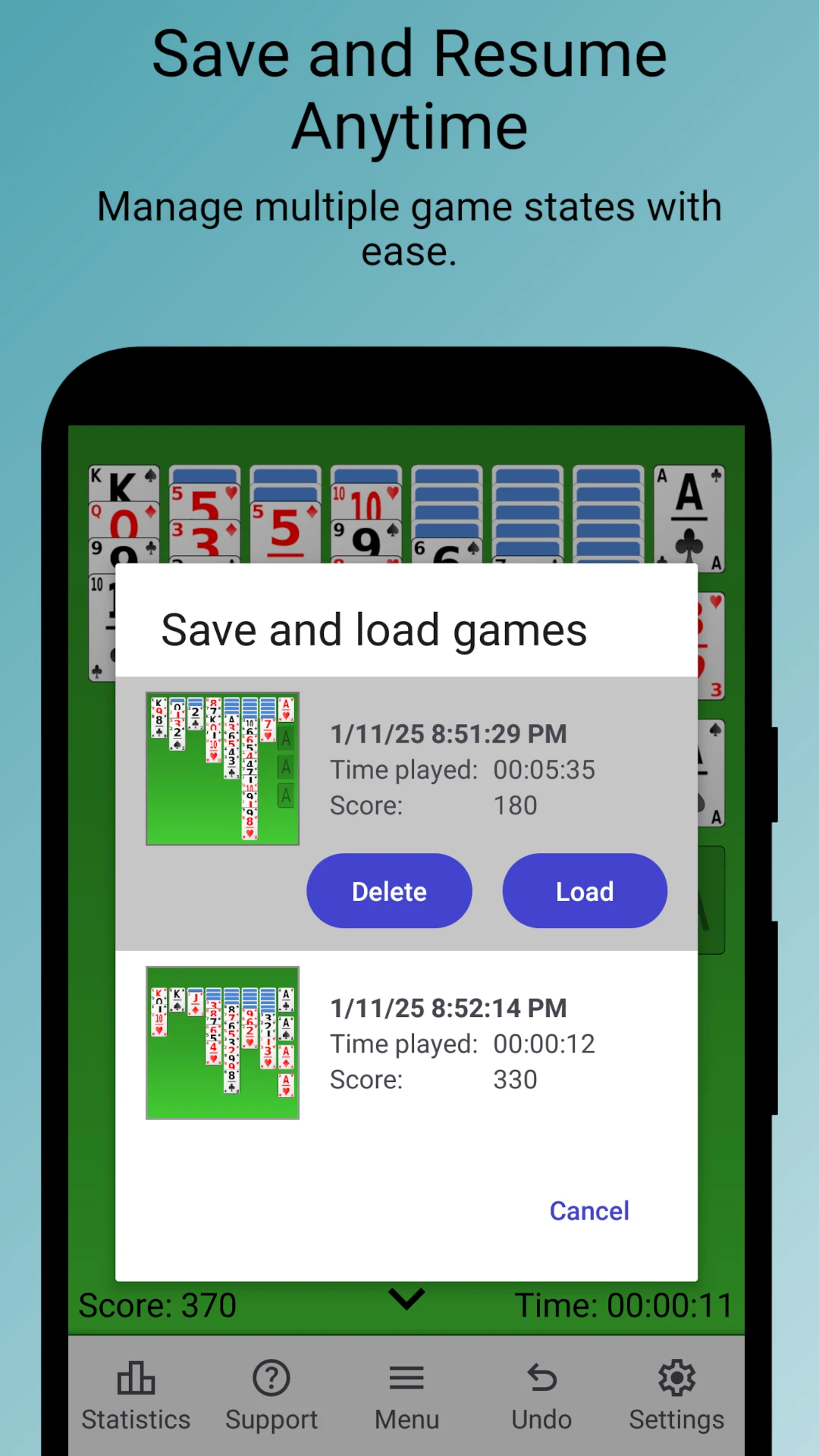 Yukon – Simple Solitaire screenshot
